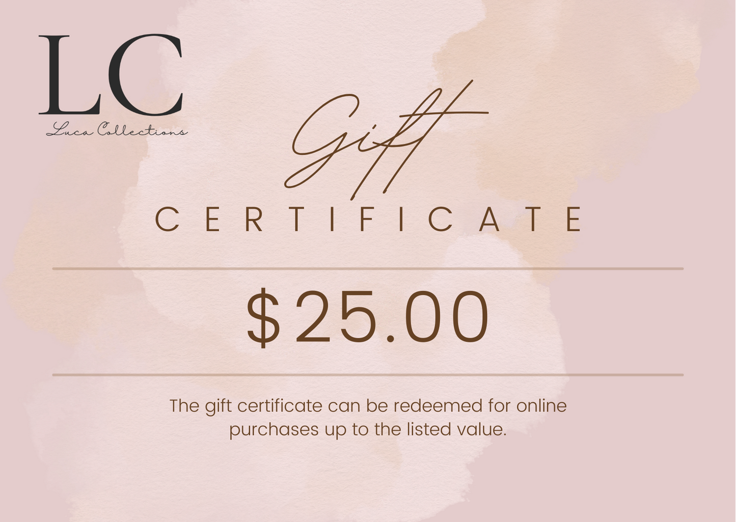 Gift Cards - Luca Collections Gift Card