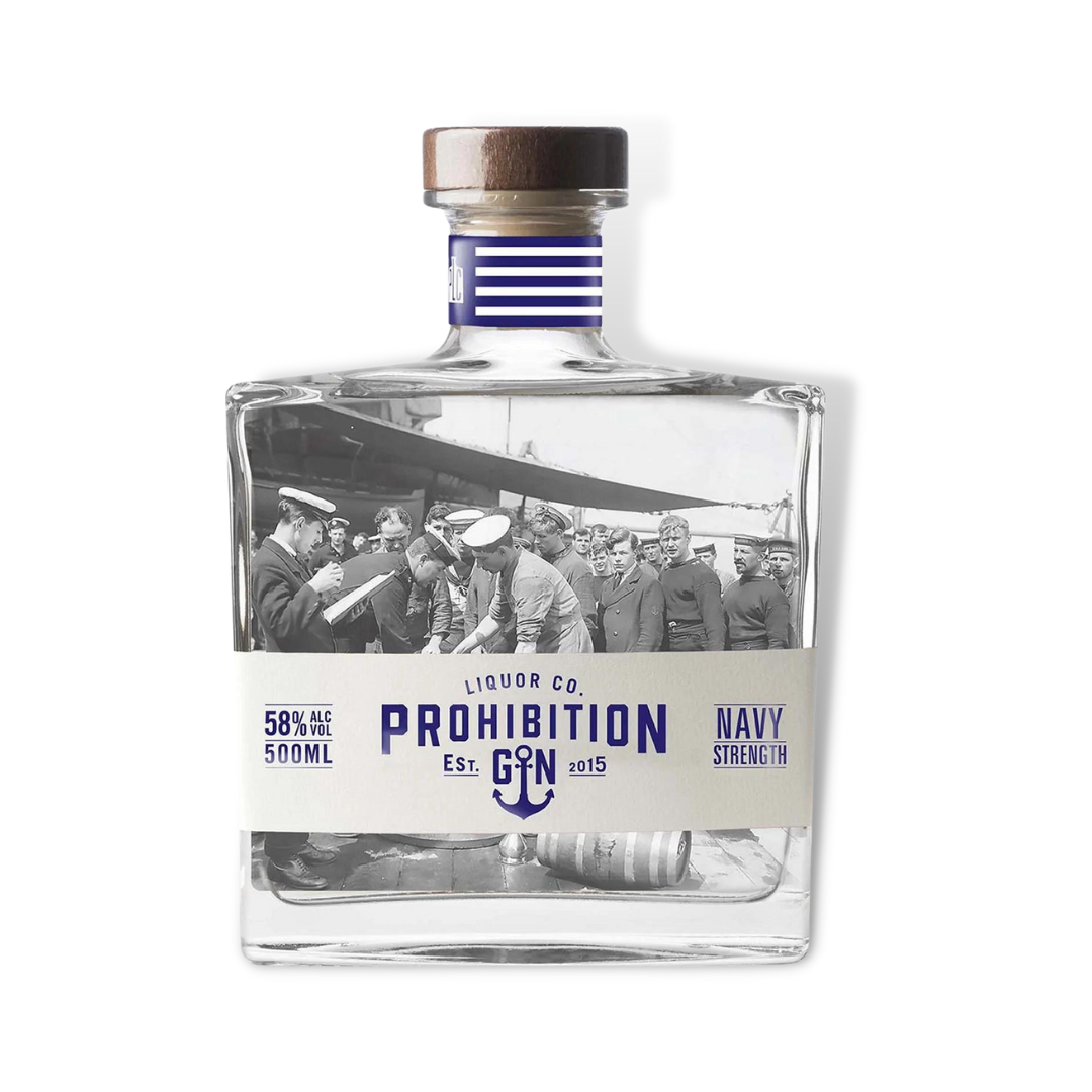 Australian Gin - Prohibition Navy Strength Gin 500ml / 100ml (ABV 58%)