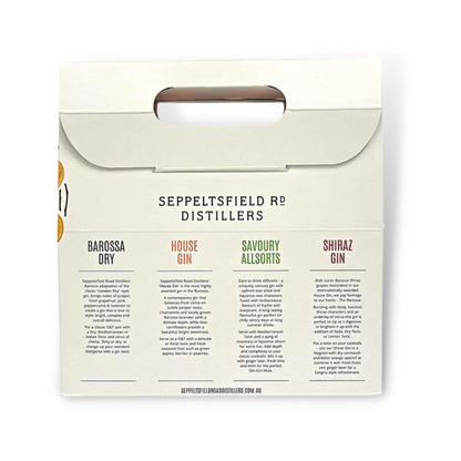 Australian Gin - Seppeltsfield Rd Distillers Gin Gift Pack 4 X 200ml