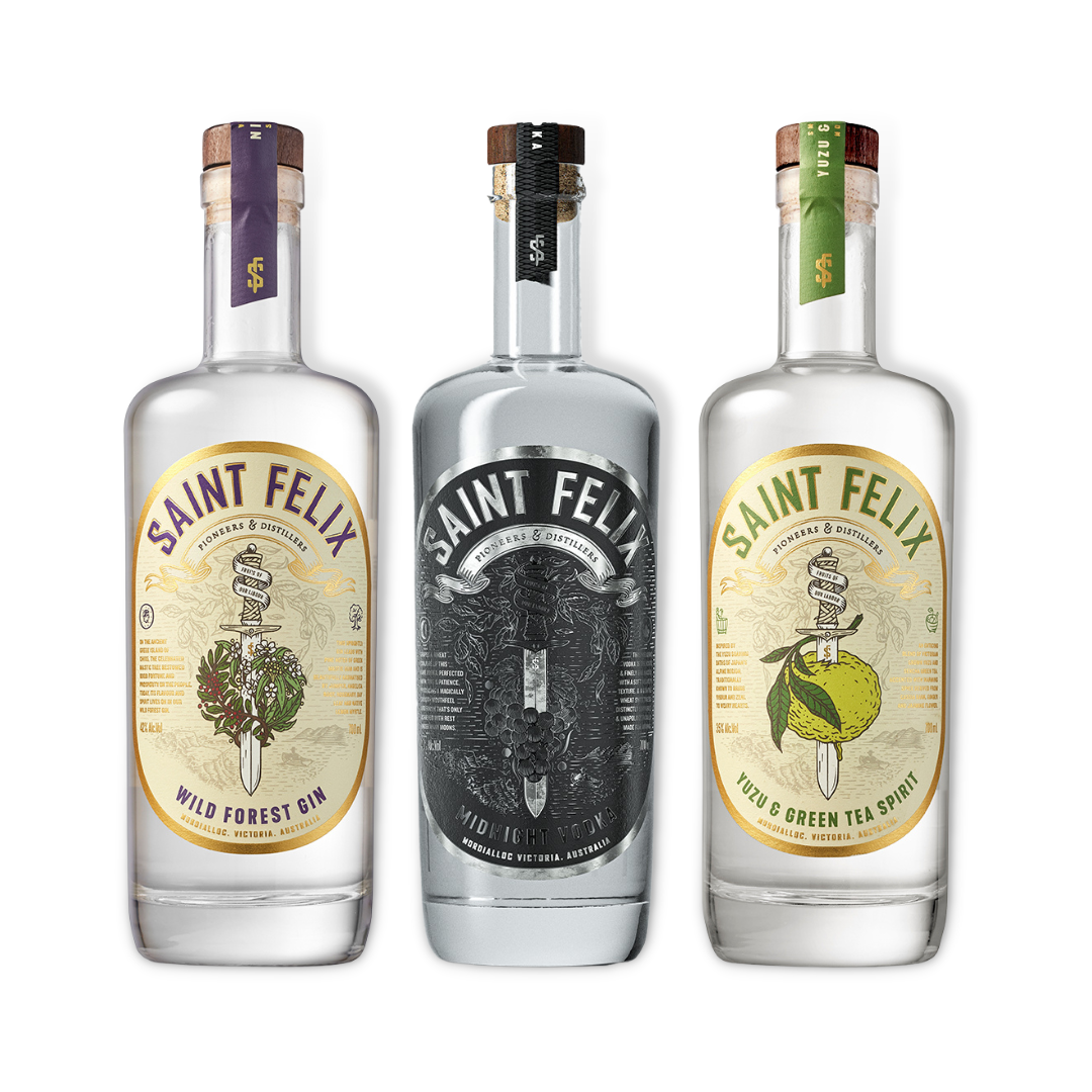 Australian Gin - Saint Felix Distillery Wild Forest Gin 700ml / 5ltr (ABV 42%)