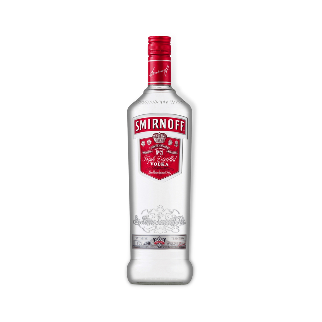 Australian Vodka - Smirnoff Red Vodka 1.125ltr / 1ltr / 700ml / 375ml (ABV 37.5%)