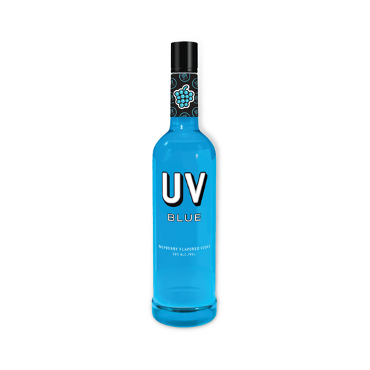 American Vodka - UV Blue Raspberry Flavored Vodka 750ml (ABV 30%)