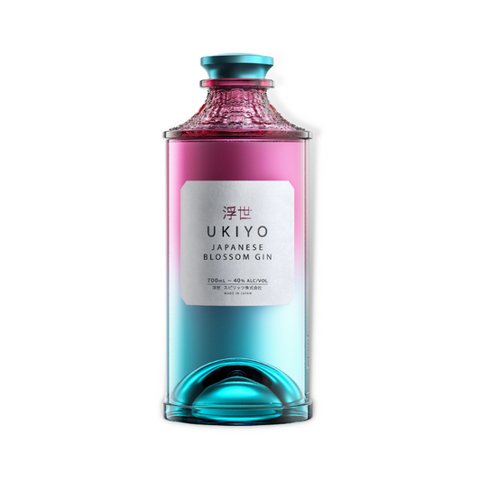 Japanese Gin - Ukiyo Japanese Blossom Gin 700ml (ABV 40%)