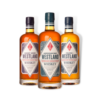 American Whiskey - Westland American Oak American Single Malt Whiskey 700ml (ABV 46%)