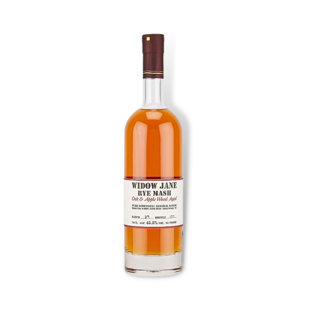 American Whiskey - Widow Jane American Oak & Apple Wood Aged Rye Whiskey 750ml / 700ml (ABV 45.5%)