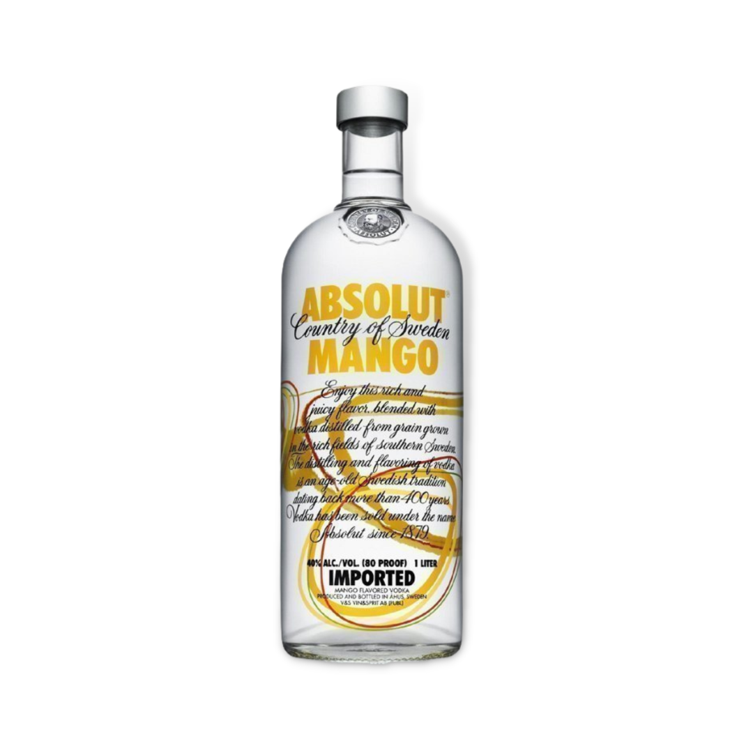 Swedish Vodka - Absolut Mango Vodka 1ltr (ABV 40%)