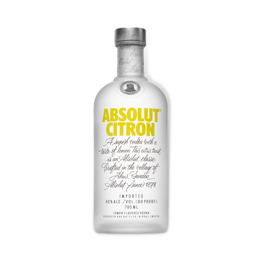 Swedish Vodka - Absolut Citron Vodka 700ml (ABV 40%)