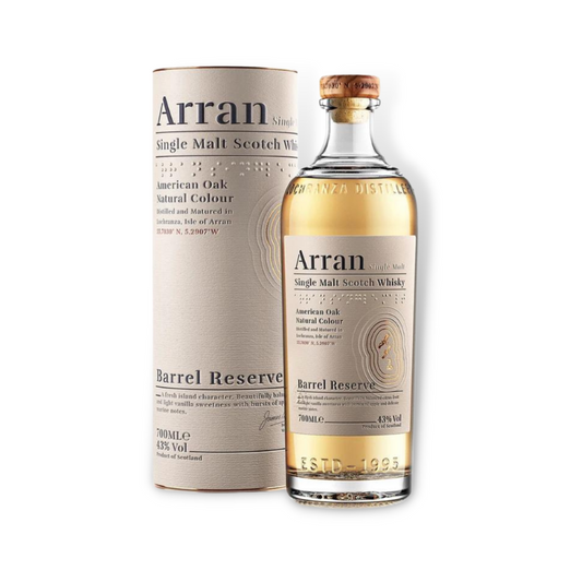 Scotch Whisky - The Arran Barrel Reserve Single Malt Scotch Whisky 700ml (ABV 43%)