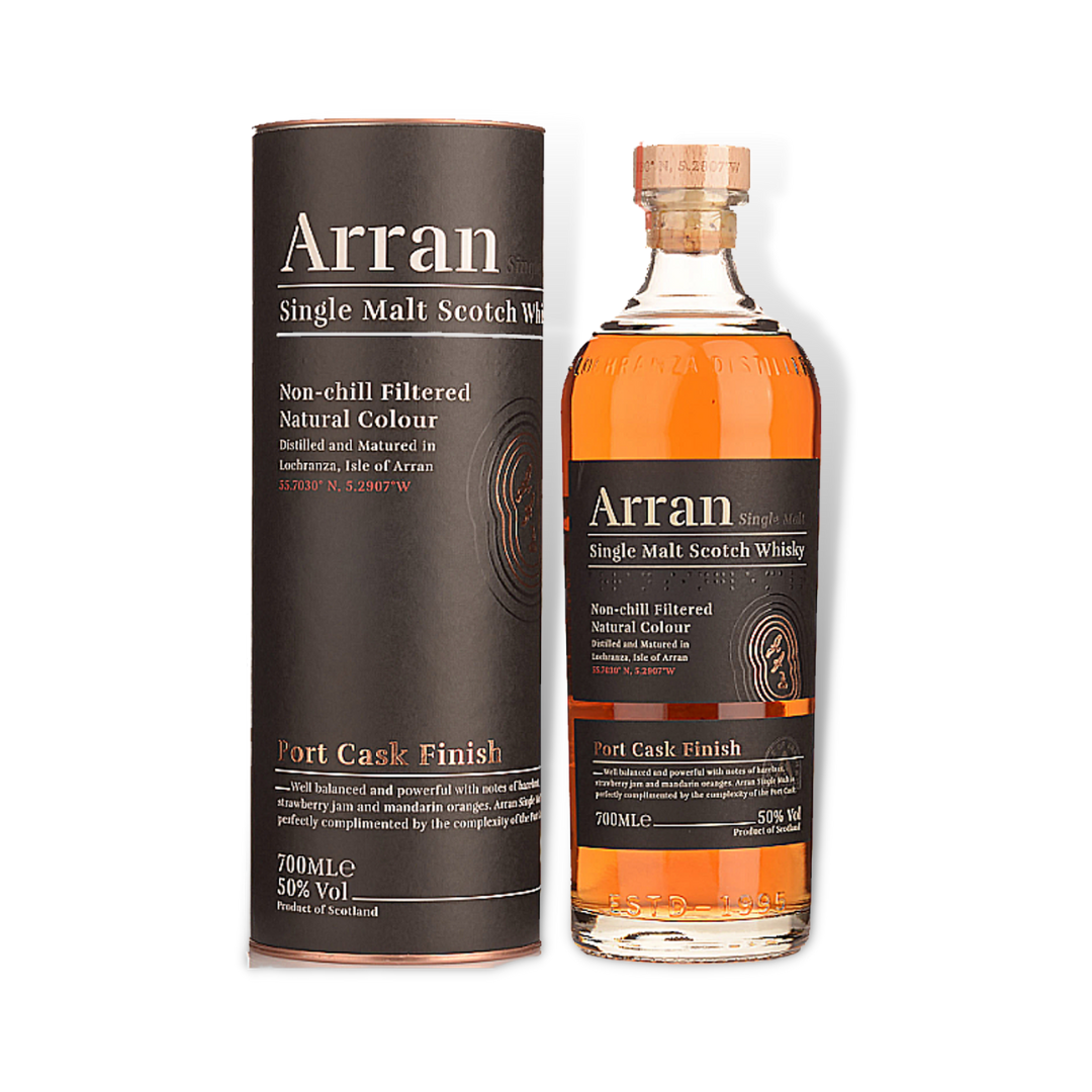 Scotch Whisky - Arran Port Cask Finish Single Malt Scotch Whisky 700ml (ABV 50%)