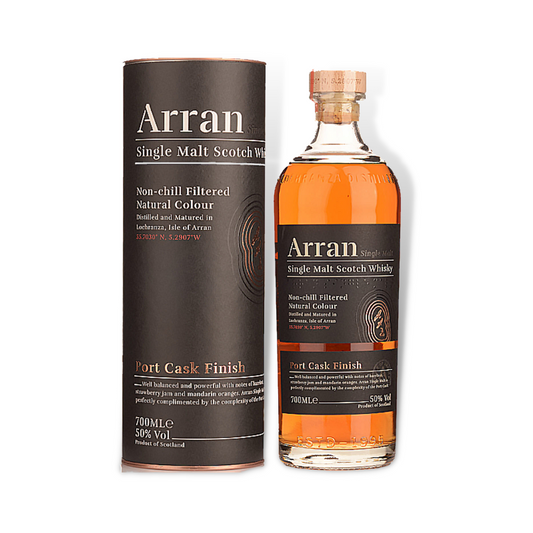 Scotch Whisky - Arran Port Cask Finish Single Malt Scotch Whisky 700ml (ABV 50%)