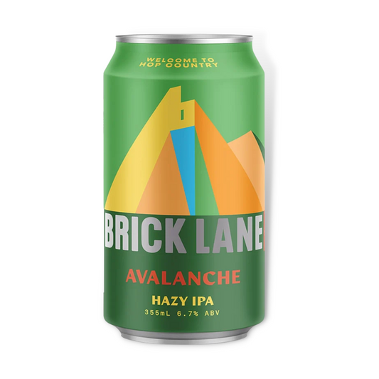 Hazy IPA - Brick Lane Avalanche Hazy IPA 355ml 4 Pack / Case of 24 (ABV 6.7%)