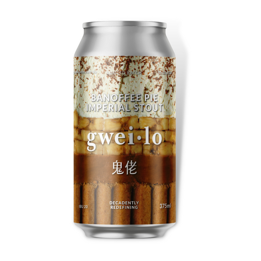 Stout Beer - Gweilo Banoffee Pie Imperial Stout 375ml 4 Pack / Case of 24 (ABV 10%)