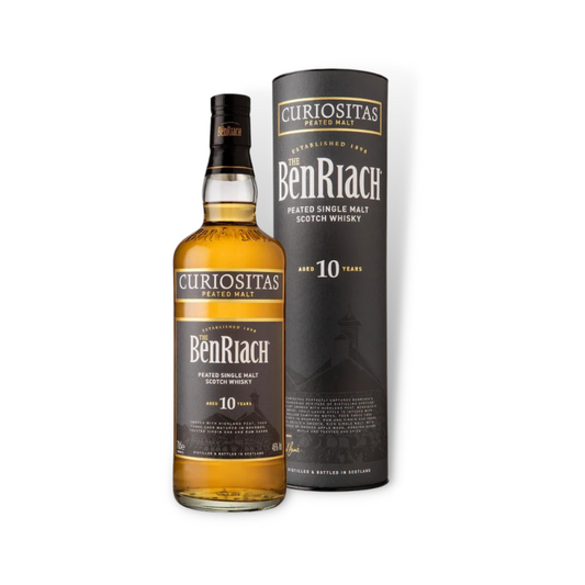 Scotch Whisky - Benriach Curiositas 10 Year Old Peated Single Malt Scotch Whisky 700ml