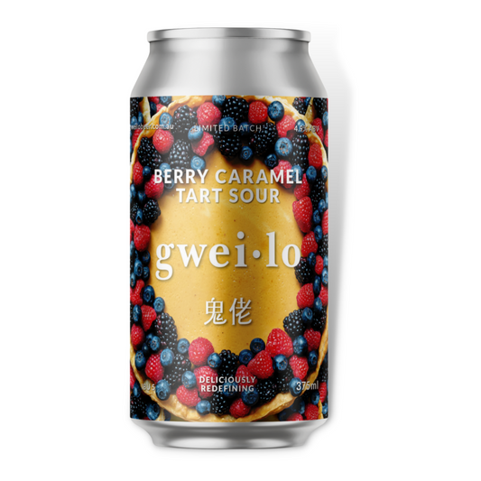 Sour Beer - Gweilo Berry Caramel Tart Sour 375ml 4 Pack / Case of 24 (ABV 4.9%)