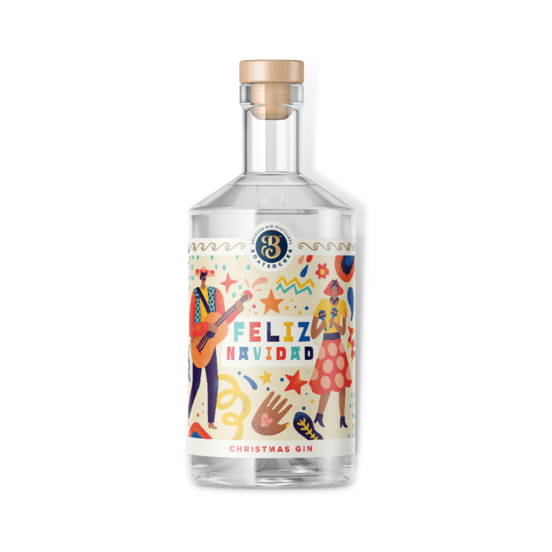 Australian Gin - Boatrocker Feliz Navidad Christmas Gin 500ml (ABV 42%)