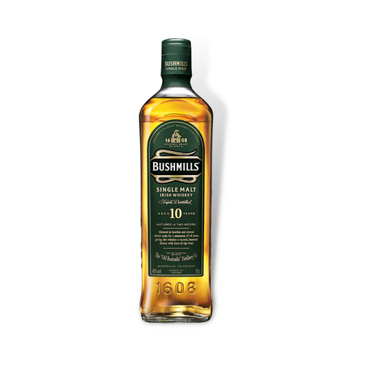 Irish Whiskey - Bushmills 10 Year Old Single Malt Irish Whiskey 700ml (ABV 40%)