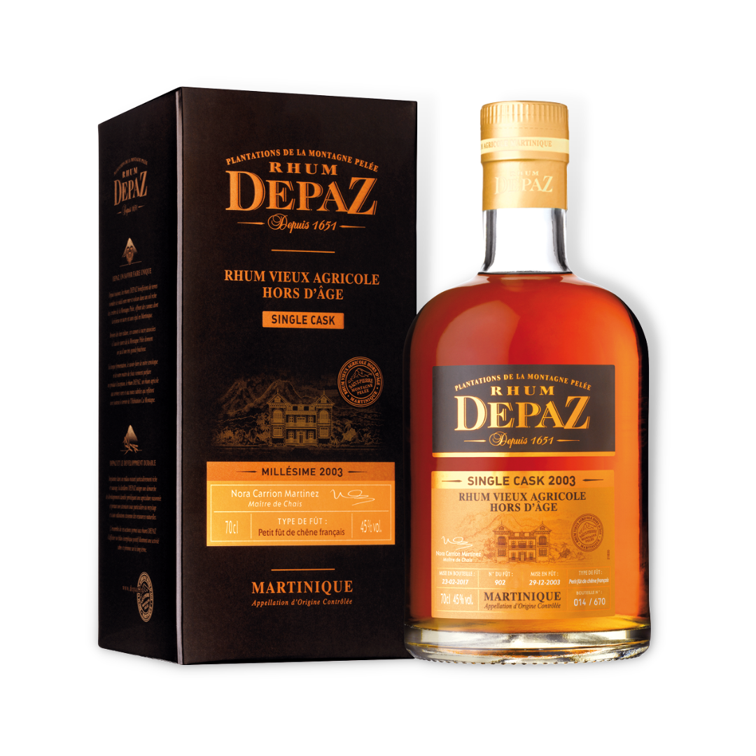 Dark Rum - Depaz Single Cask 2003 11 Year Old Rum 700ml (ABV 45%)