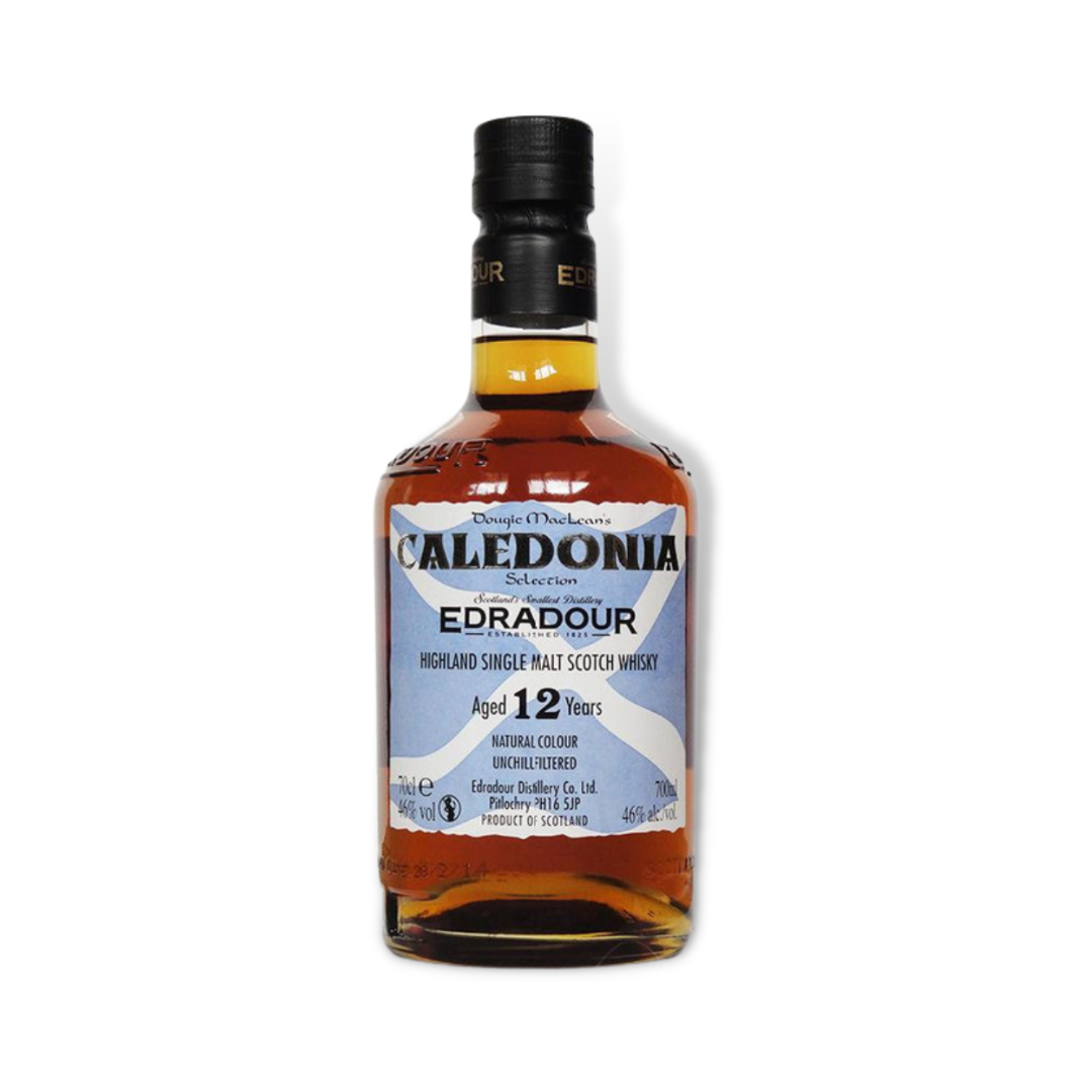 Scotch Whisky - Edradour Caledonia 12 Year Old Highland Single Malt Scotch Whisky 700ml (ABV 46%)