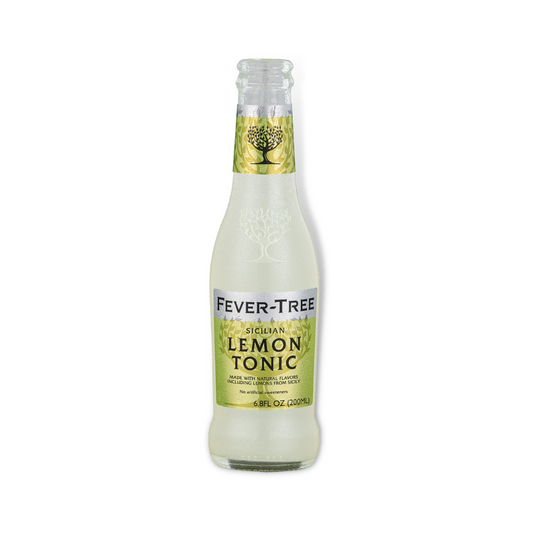 Tonic Water - Fever Tree Sicilian Lemon Tonic Water 200ml (Pack of 4)