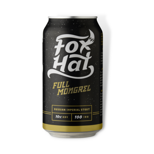 Stout Beer - Fox Hat Full Mongrel Stout 375ml 4 Pack / Case of 24 (ABV 10%)