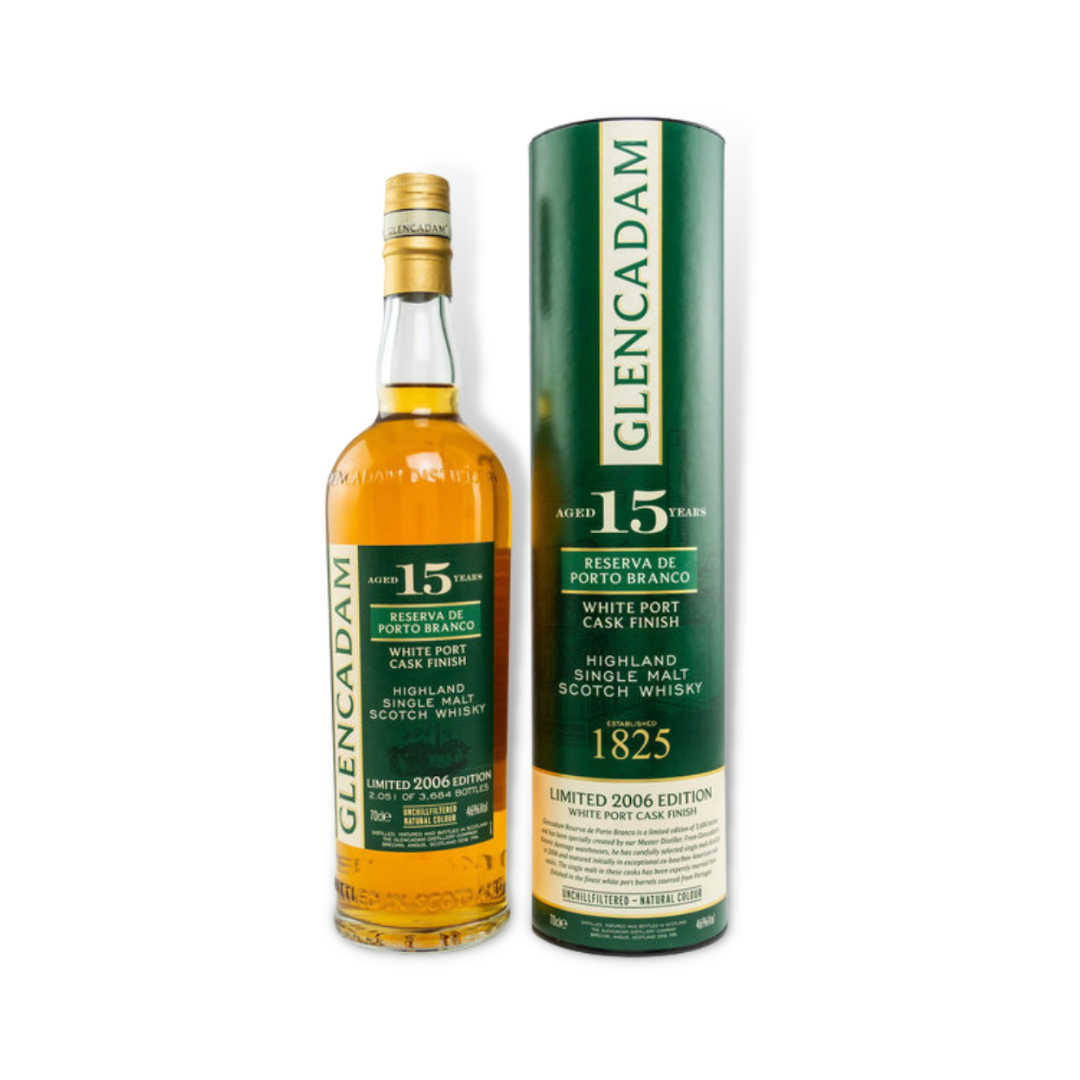 Scotch Whisky - Glencadam Reserva De Porto Branco 15 Year Old Highland Single Malt Scotch Whisky 700ml (ABV 46%)