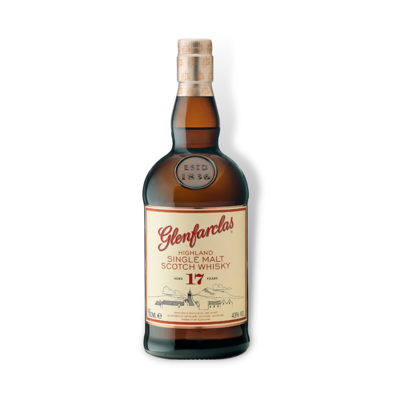 Scotch Whisky - Glenfarclas 17 Year Old Highland Single Malt Scotch Whisky 700ml (ABV 43%)