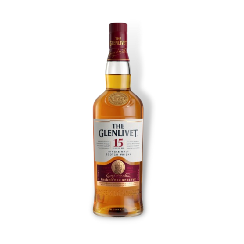 Scotch Whisky - The Glenlivet 15 Year Old French Oak Single Malt Scotch Whisky 700ml (ABV 40%)