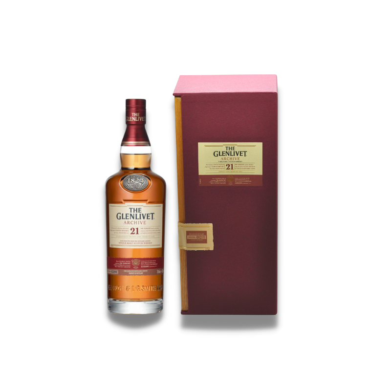 Whiskey - The Glenlivet Archive 21 Year Old Single Malt Scotch Whisky 700ml (ABV 43.0%)