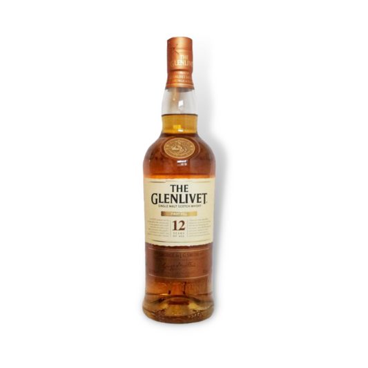Scotch Whisky - The Glenlivet 12 Year Old First Fill Single Malt Whisky 700ml (ABV 40%)