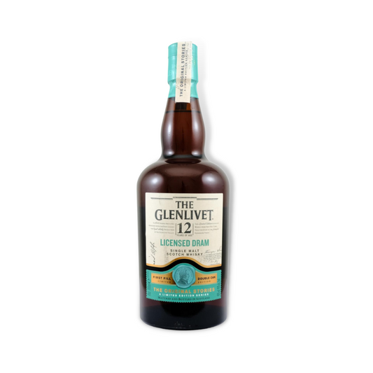 Scotch Whisky - The Glenlivet 12 Year Old Licensed Dram Single Malt Scotch Whisky 700ml (ABV 48%)