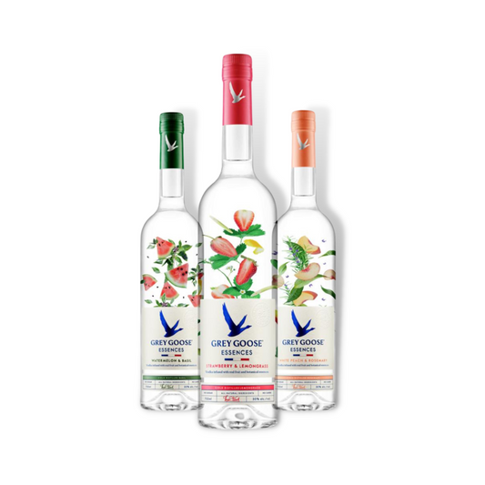 French Vodka - Grey Goose Essences Watermelon & Basil Vodka 750ml (ABV 30%)