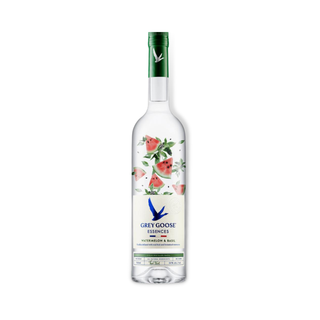 French Vodka - Grey Goose Essences Watermelon & Basil Vodka 750ml (ABV 30%)