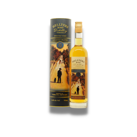 Australian Whisky - Hellyer's Road 10 Year Old Slightly Peated Single Malt Whisky 700ml