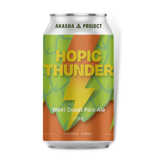 Pale Ale - Akasha Brewing Hopic Thunder West Coast Pale Ale 375ml 4 Pack / Case of 24 (ABV: 5%)