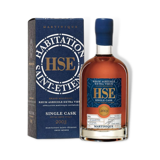 Dark Rum - Habitation St Etienne 2003 Single Cask Rum 500ml (ABV 47.8%)