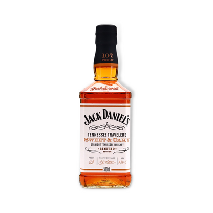 American Whiskey - Jack Daniels Tennessee Travelers Sweet & Oaky Straight Tennessee Whiskey 500ml (ABV 53.5%)