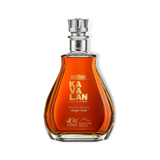 Taiwanese Whisky - Kavalan King Car 40th Anniversary Limited Edition Selected Wine Cask Matured Single Malt Whisky 1.5ltr (ABV 56.3%)