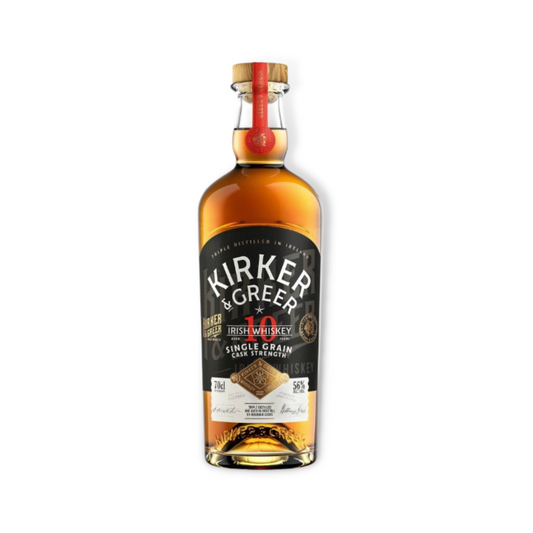Irish Whiskey - Kirker & Greer 10 Year Old Cask Strength Single Grain Irish Whiskey 700ml (ABV 56%)