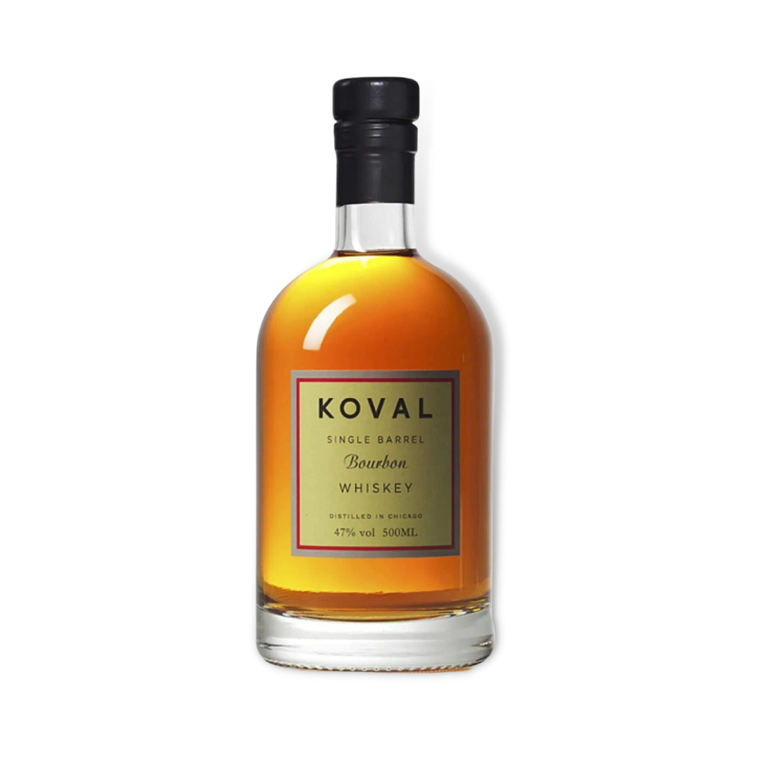 American Whiskey - Koval Bourbon Single Barrel Whiskey 500ml (ABV 47%)