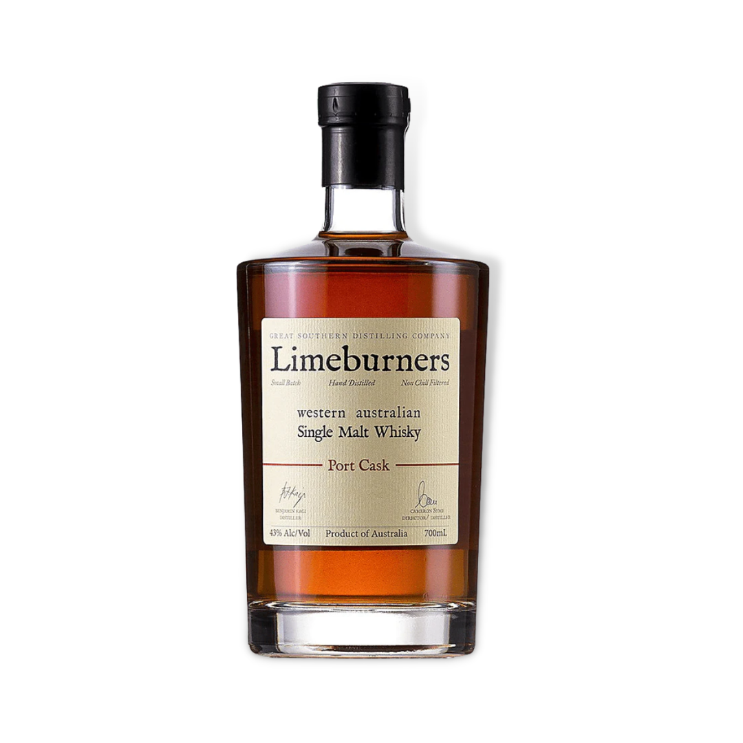 Limeburners Port Cask Australian Single Malt Whisky 700ml (ABV 43% ...