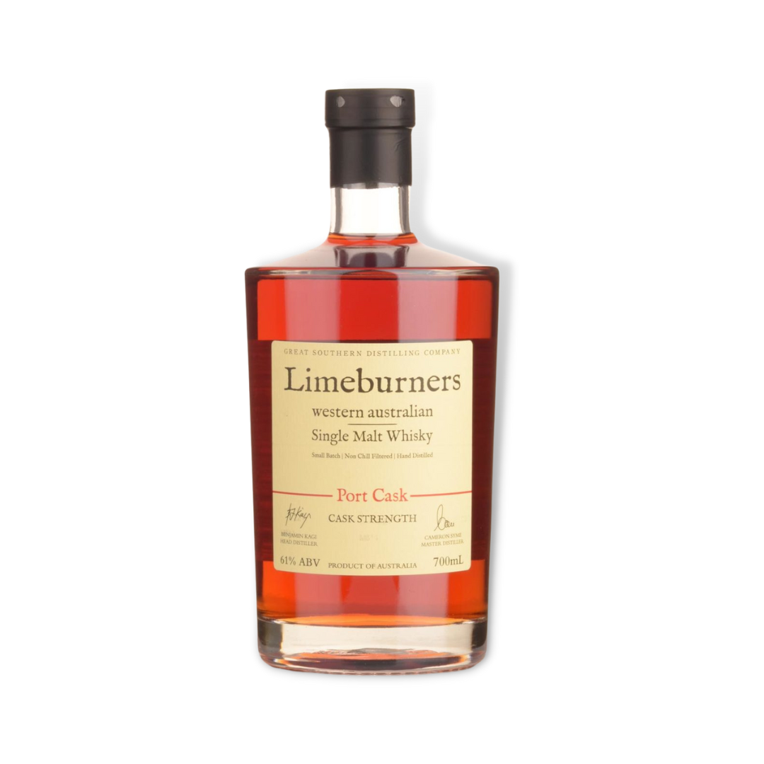 Australian Whisky - Limeburners Port Cask Strength Western Australian Single Malt Whisky 700ml (ABV 61%)