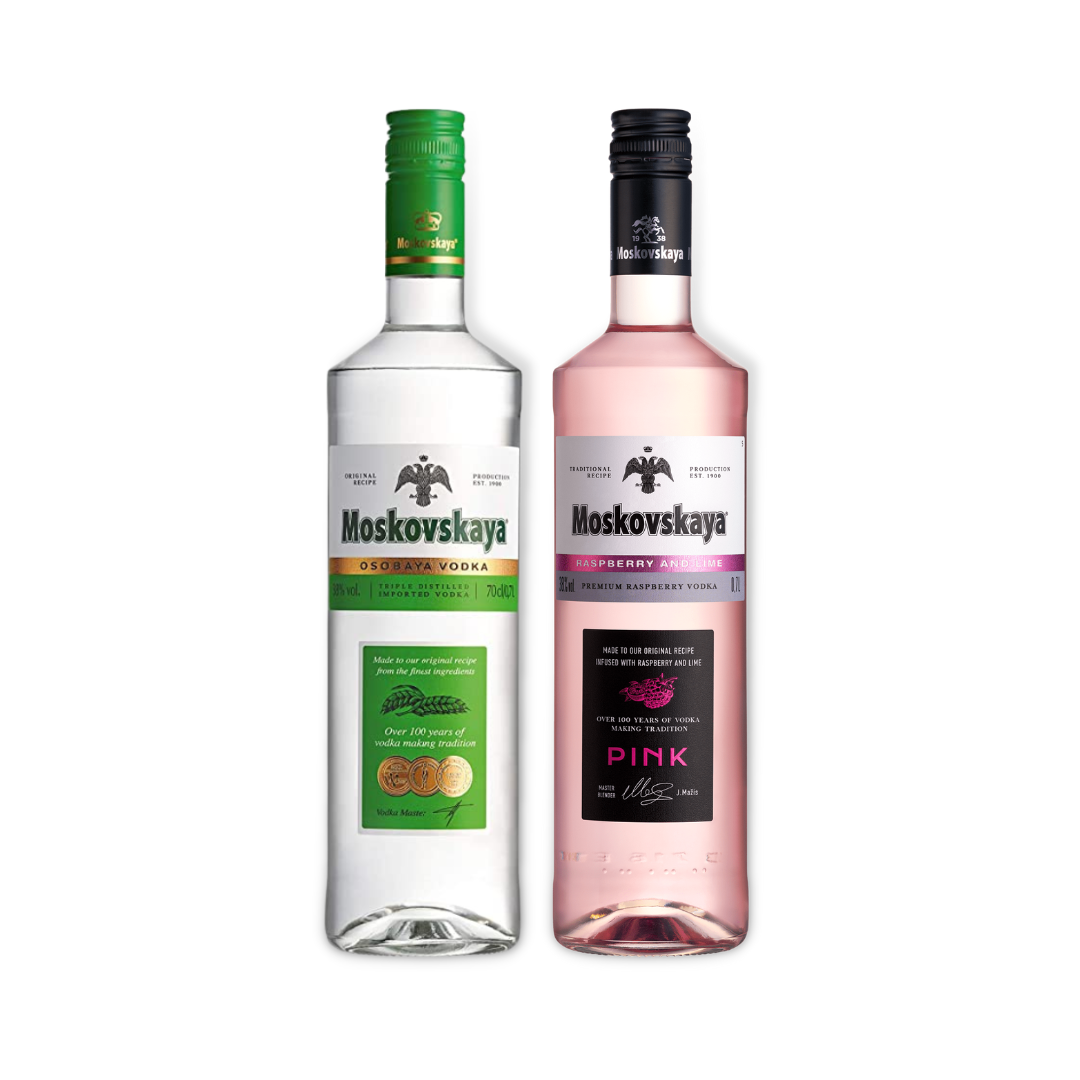 Latvian Vodka - Moskovskaya Pink Vodka 700ml (ABV 38%)