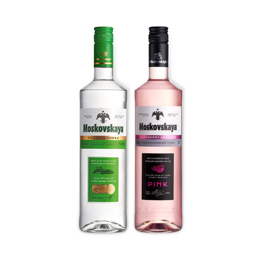 Latvian Vodka - Moskovskaya Pink Vodka 700ml (ABV 38%)