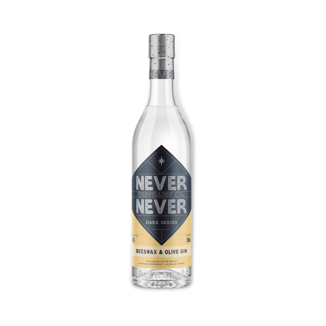 Australian Gin - Never Never Beeswax & Olive Gin 500ml (ABV 41%)