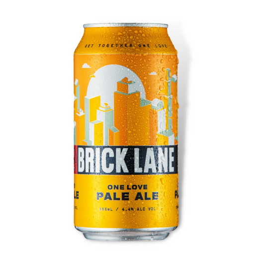 Pale Ale - Brick Lane One Love Pale Ale 355ml 6 Pack / Case of 24 (ABV 4.4%)