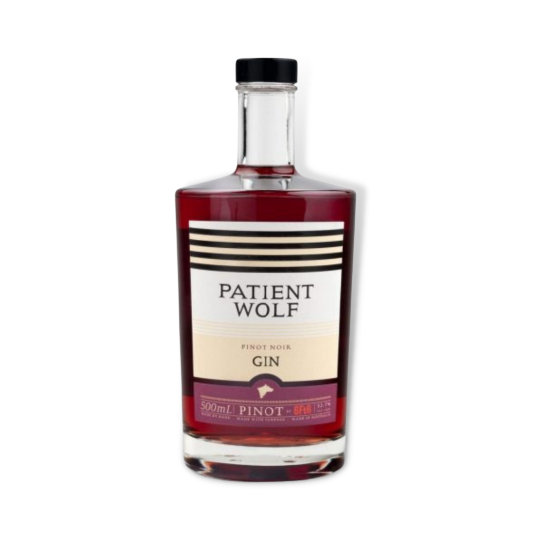 Australian Gin - Patient Wolf Pinot Noir Gin 700ml / 500ml (ABV 32.7%)