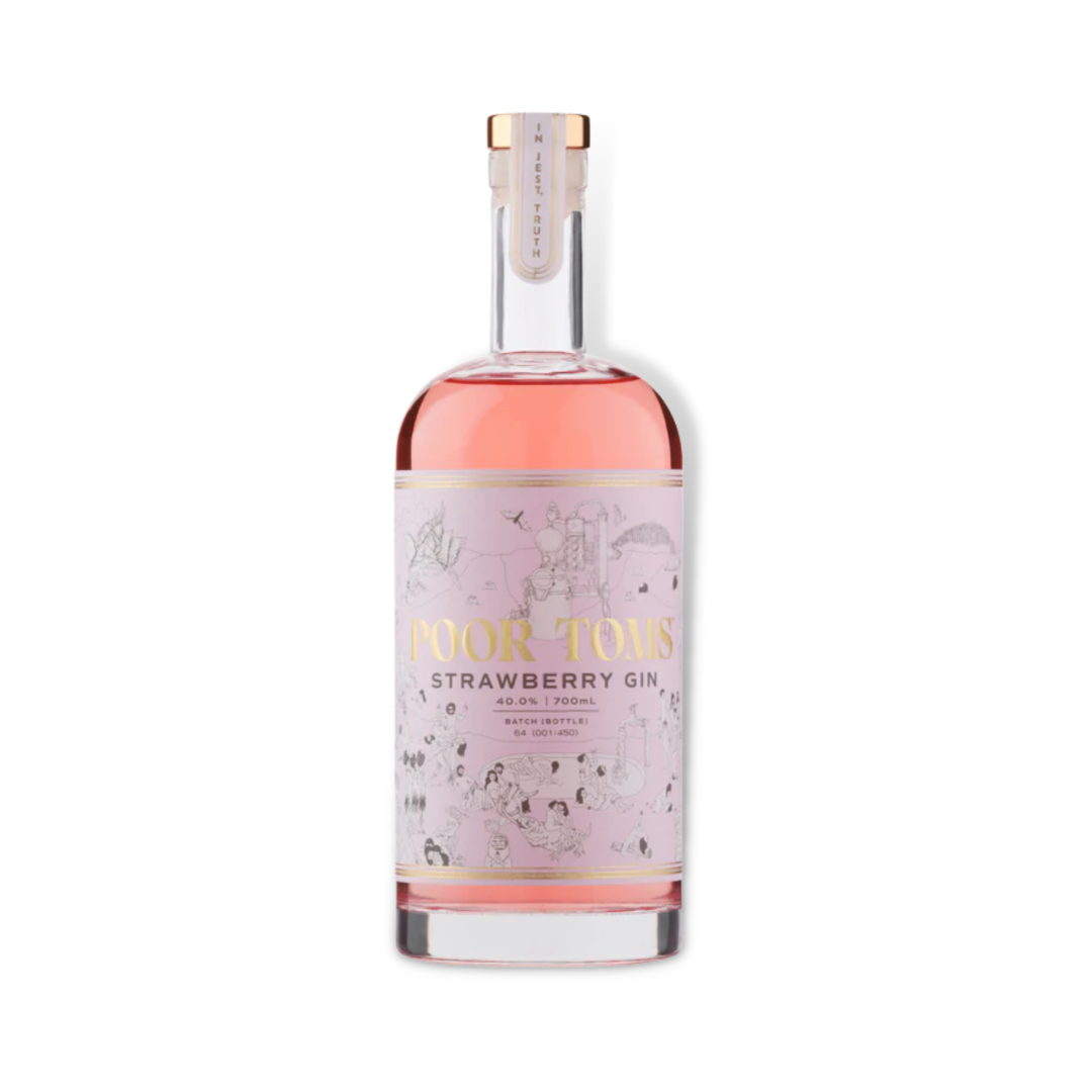 Australian Gin - Poor Toms Strawberry Gin 700ml (ABV 40%)