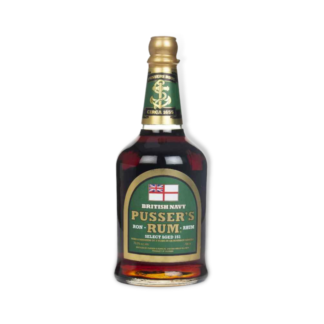 Dark Rum - Pusser's Rum Select Aged 151 High Strength Rum 700ml (ABV 75.5%)