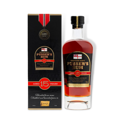 Dark Rum - Pusser's Rum Aged 15 Years Rum 700ml (ABV 40%)