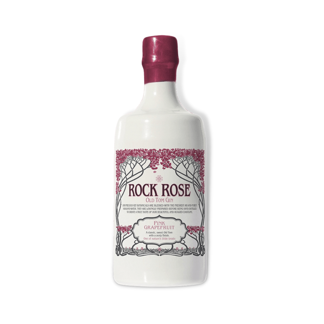 Scottish Gin - Rock Rose Pink Grapefruit Old Tom Gin 700ml (ABV 41.5%)